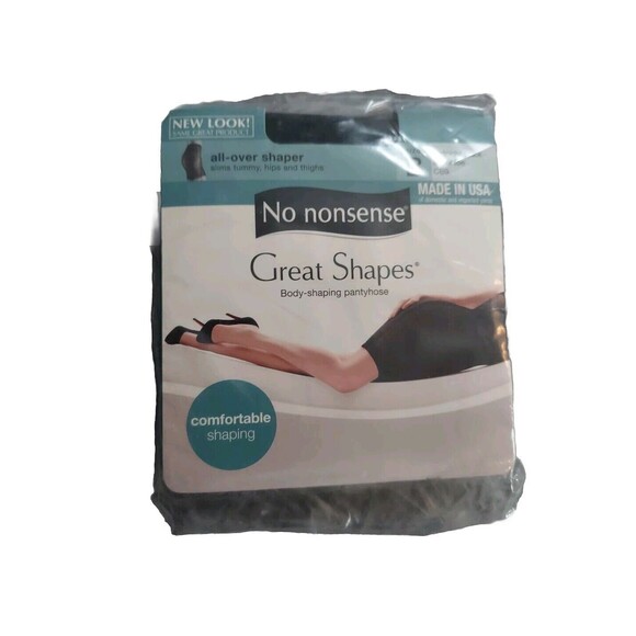 no nonsense Accessories - NEW No Nonsense Great Shapes All-over Shaper Size B Midnight Blk Sheer Toe
